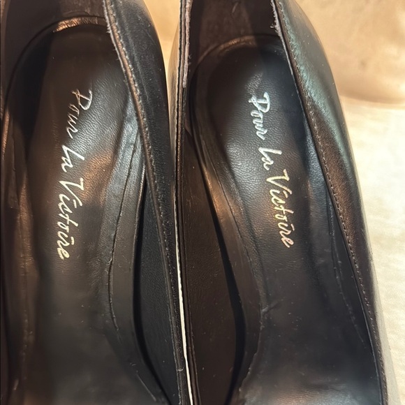 Pour La Victoire Black Stiletto Heels size 8 - Picture 2 of 6